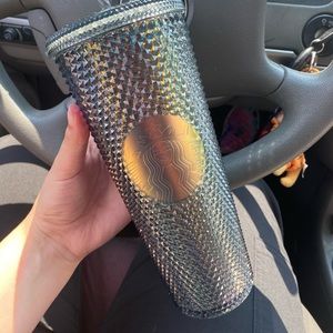 Black Studded Starbucks Tumbler